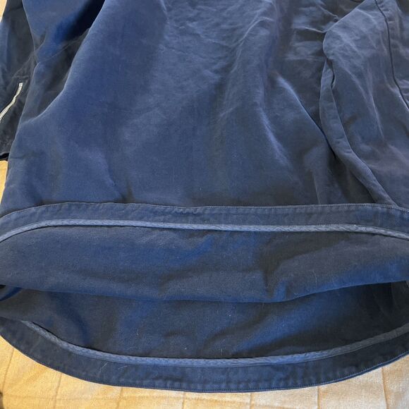 Bonne Amsterdam XL Navy Cotton Twill Workwear Half Zip Shirt EU Made Utility - Picture 8 of 8